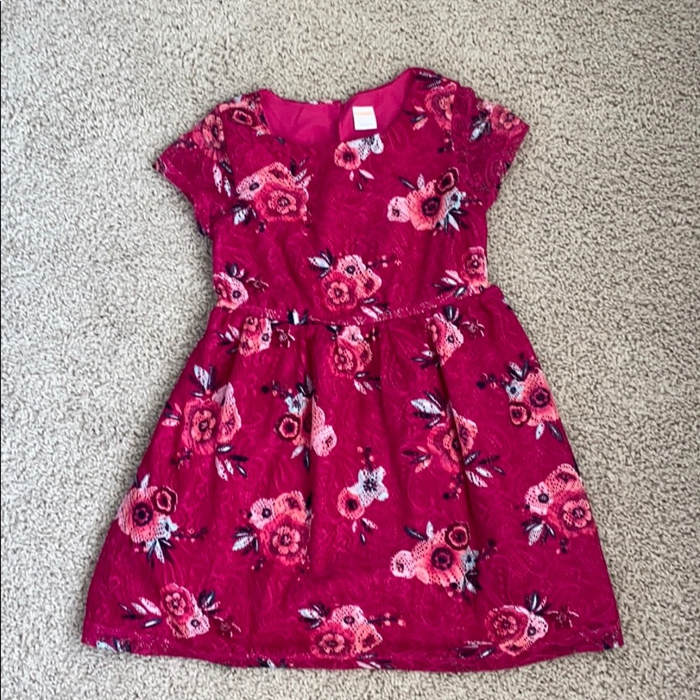 Pink flowery dress